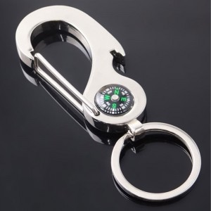 Ключодържател за куче компас куче компас талия пръстен компас пръстен ключ